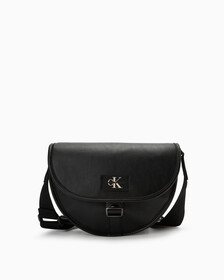 CKJ Tagged Saddle Bag, BLACK, hi-res