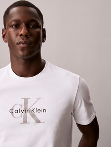 Monogram Crewneck Tee, Bright White, hi-res