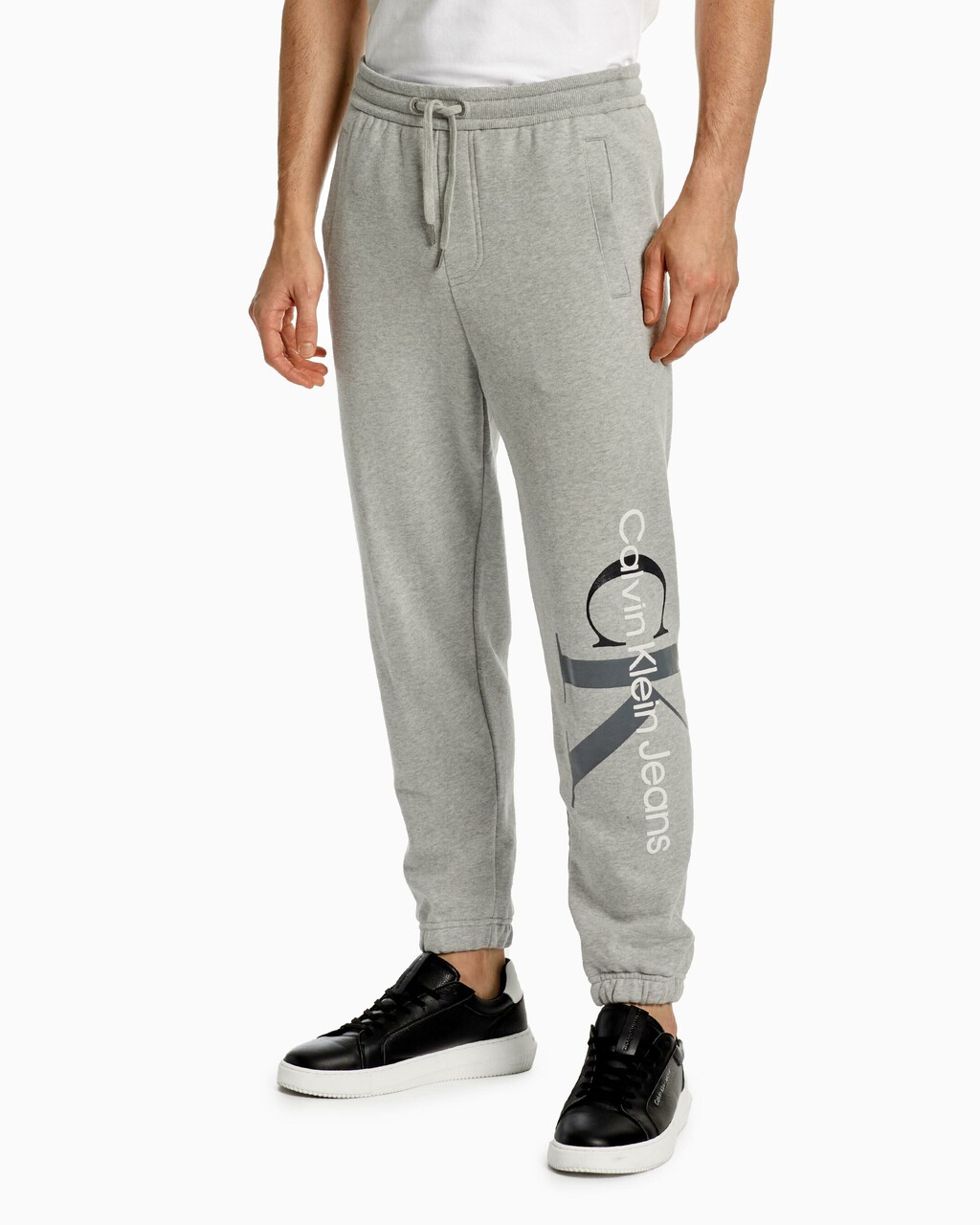 Two Tone Monogram 運動褲, Light Grey Heather, hi-res
