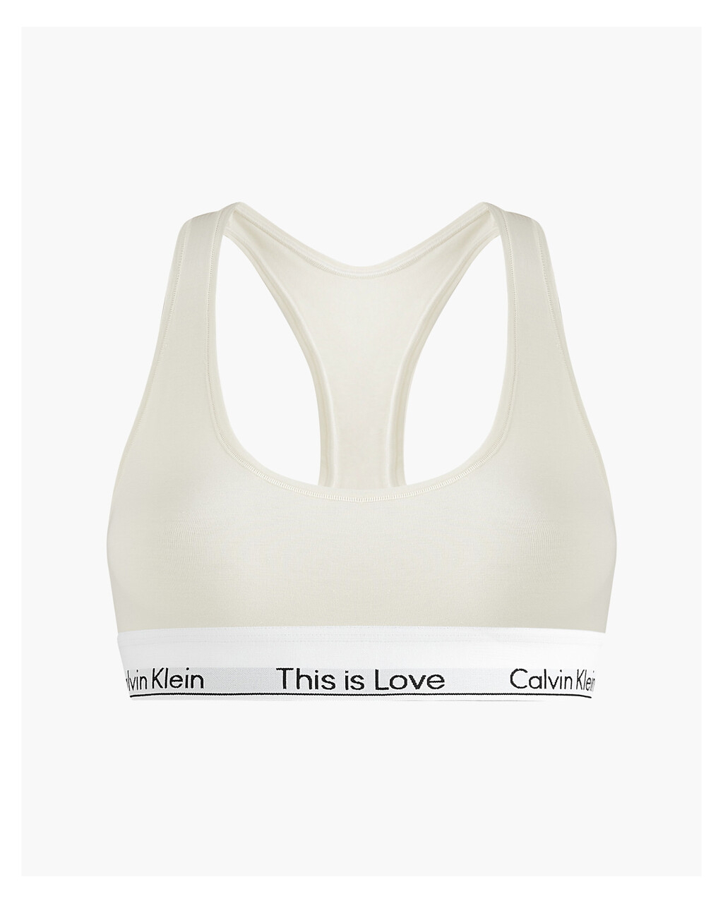 MODERN COTTON UNLINED BRALETTE, Ivory, hi-res