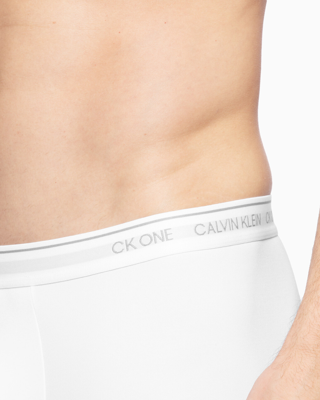 CK One Print Micro 低腰四角褲, White, hi-res