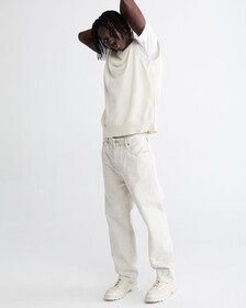 STANDARDS HIGH V-NECK VEST, BONE WHITE-100Y, hi-res
