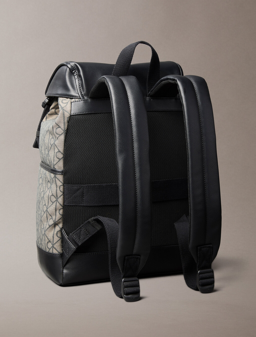 Water Repellent Logo Jacquard Backpack, LOTUS BEIGE / BLACK AOP, hi-res