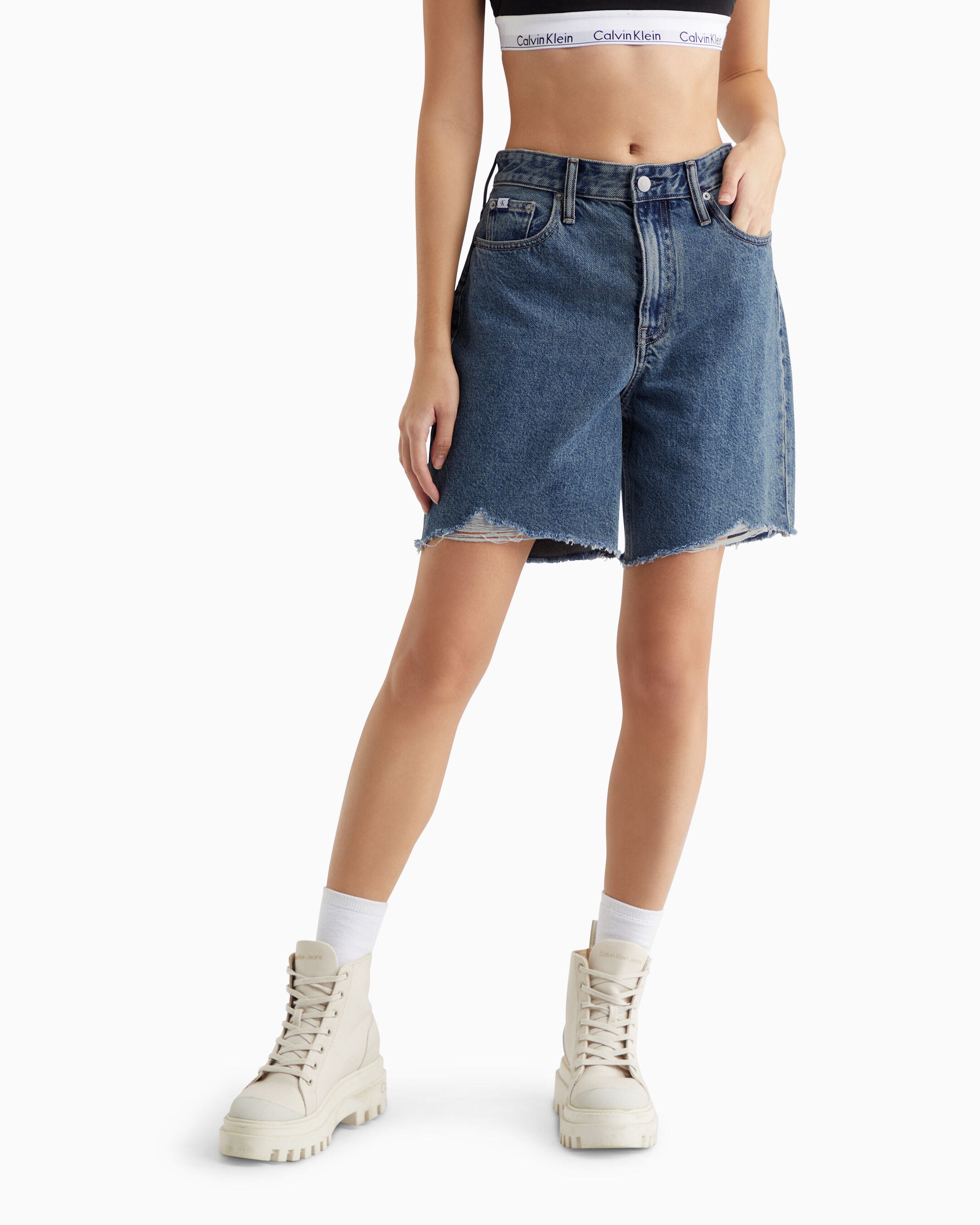 Calvin klein womens jean shorts hot sale