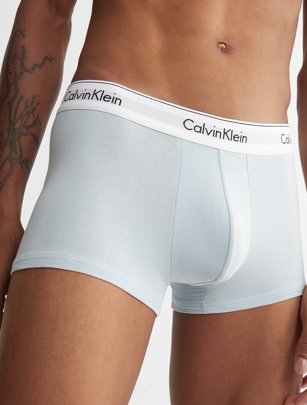 Icon Cotton Stretch 貼身短版四角褲（2 件組）, Palest Blue/Rich Clay, hi-res