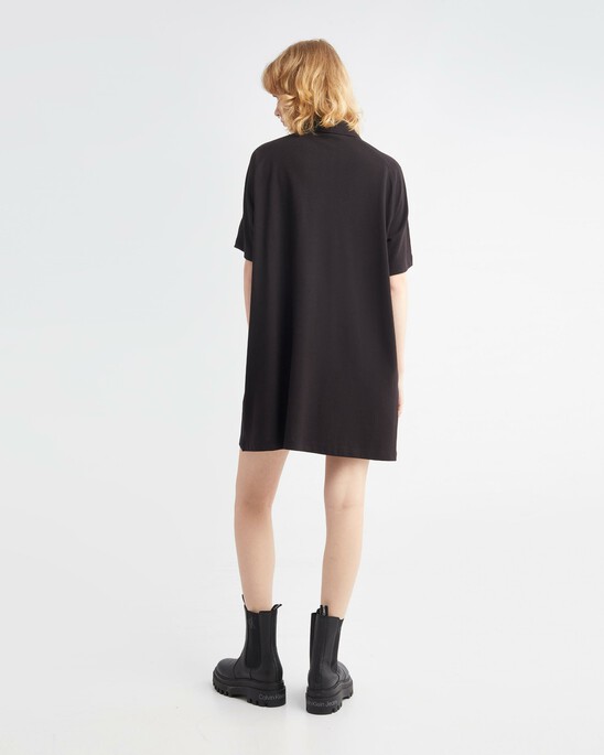 LOGO PIPE POLO DRESS