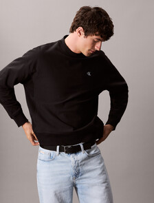 Premium Fleece Relaxed Sweatshirt, Black, hi-res