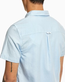 COTTON HEMP SUMMER SHIRT, Chambray Blue, hi-res