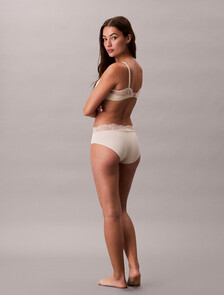 Perfectly Fit Lace Hipster, Bone White, hi-res