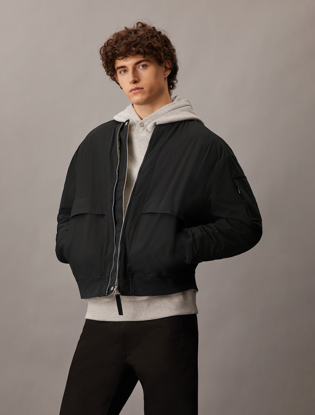 Lightweight Reversible Jacket, Ck Black, hi-res