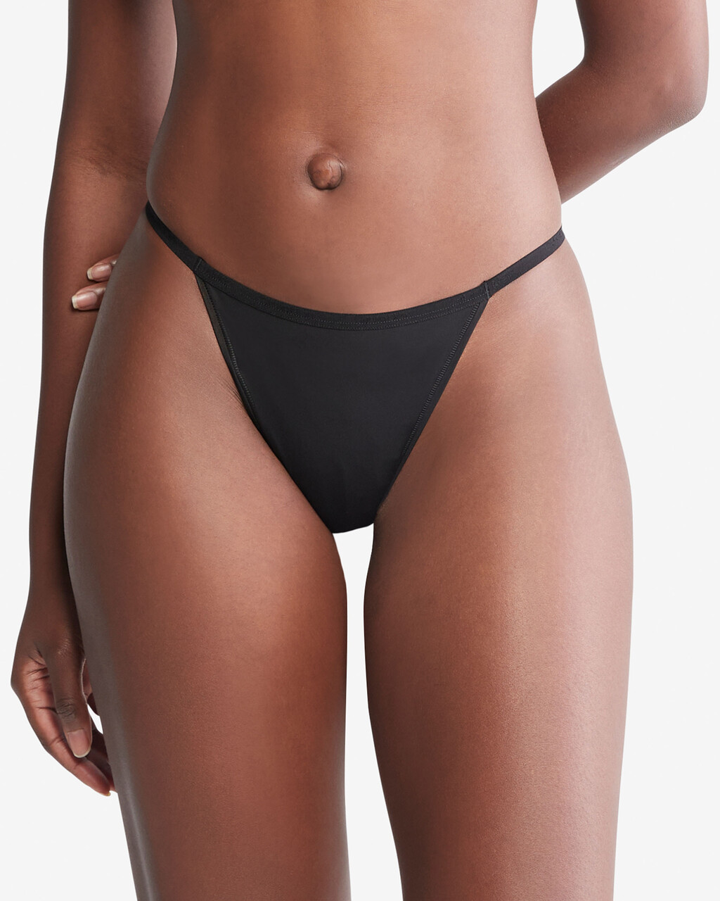 Ideal Micro Mid Rise String Bikini, Black, hi-res
