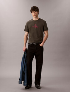 Monogram T-shirt, Beluga, hi-res