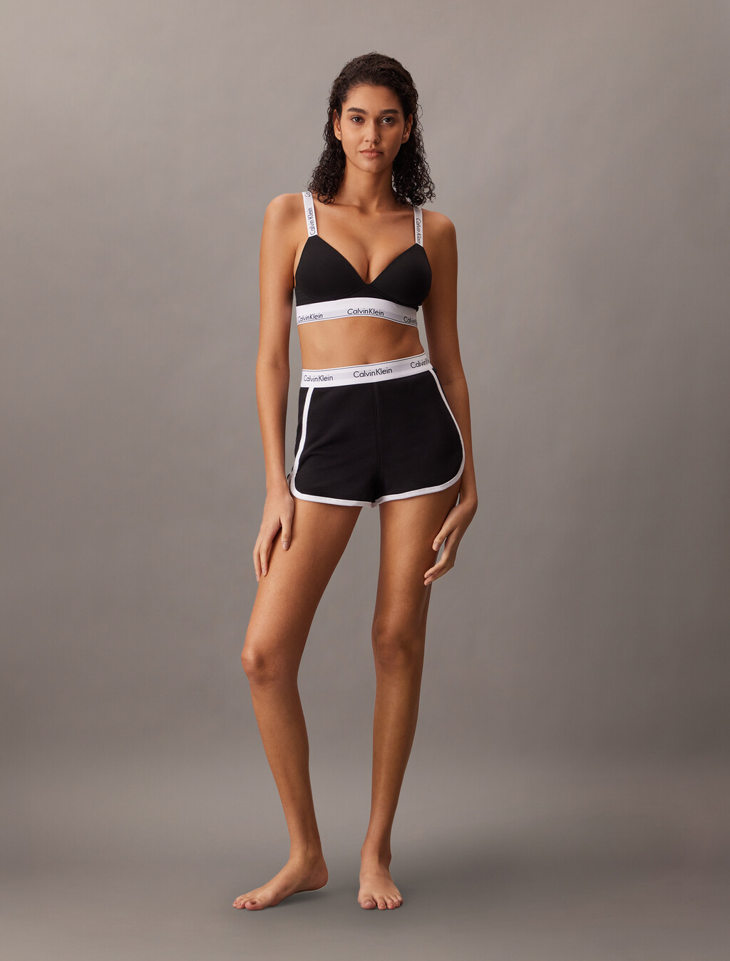 Modern Cotton Sleep Shorts, Black (Legacy 001), hi-res