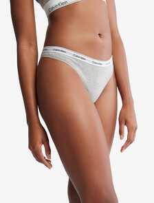 Modern Logo Thong, Grey Heather, hi-res