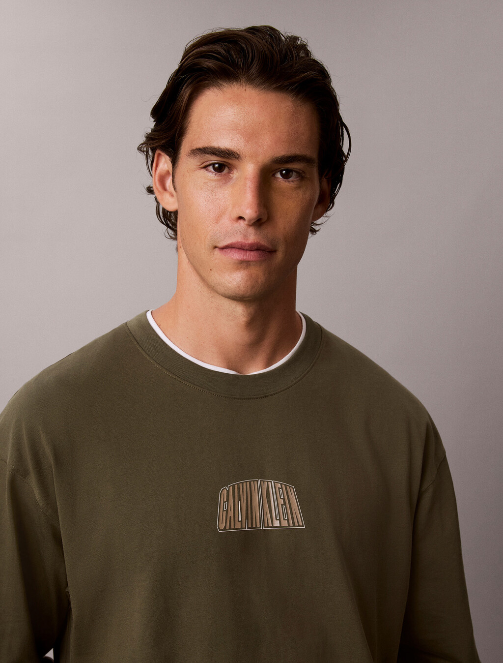 Logo Graphic T-Shirt, Olive Night, hi-res