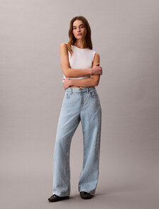 All-Over Logo Baggy Jeans, CK TROPIC, hi-res