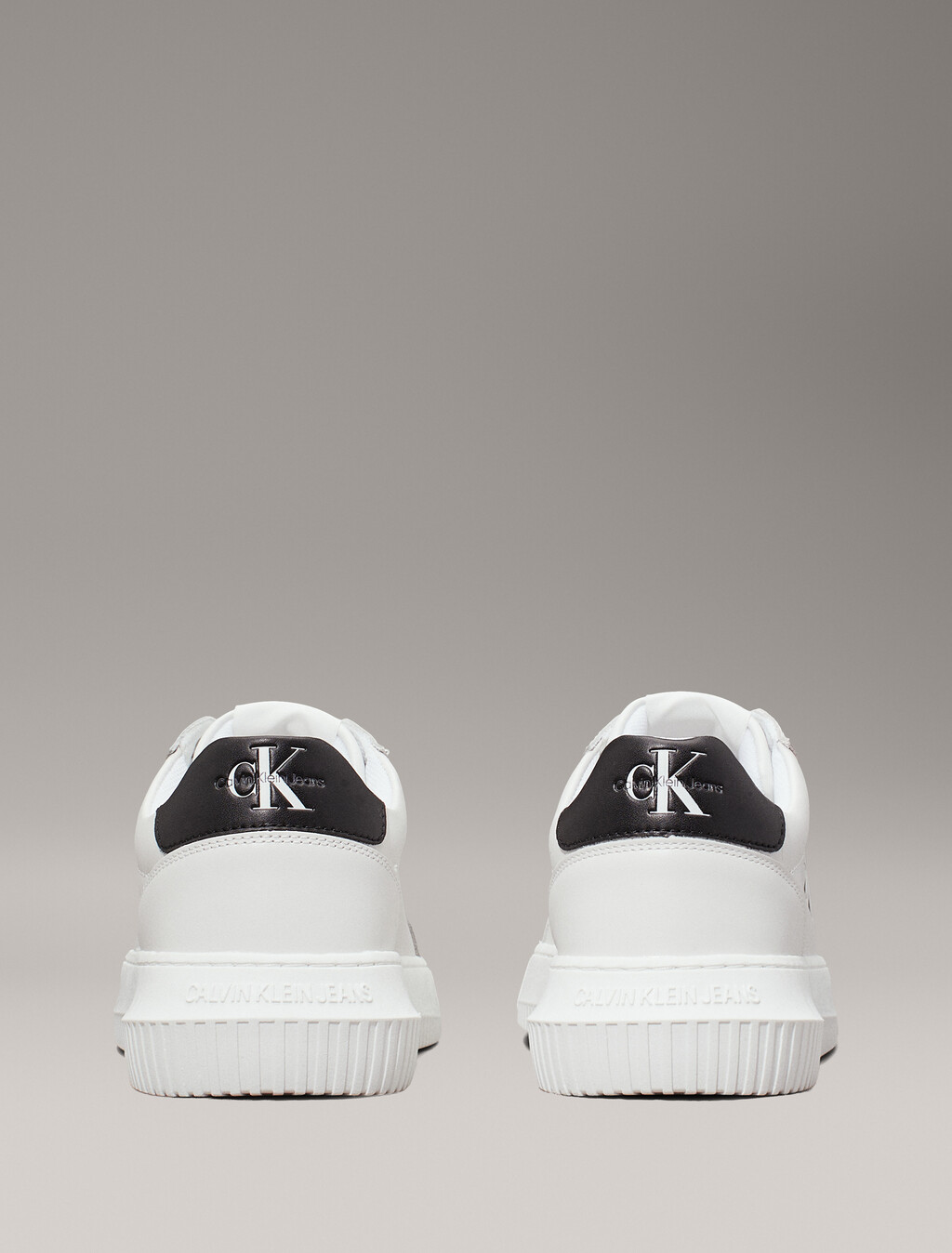 皮革運動鞋, White/Black, hi-res