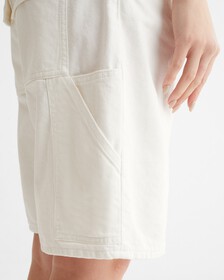Reconsidered 90s Straight Carpenter Shorts, Denim Light, hi-res