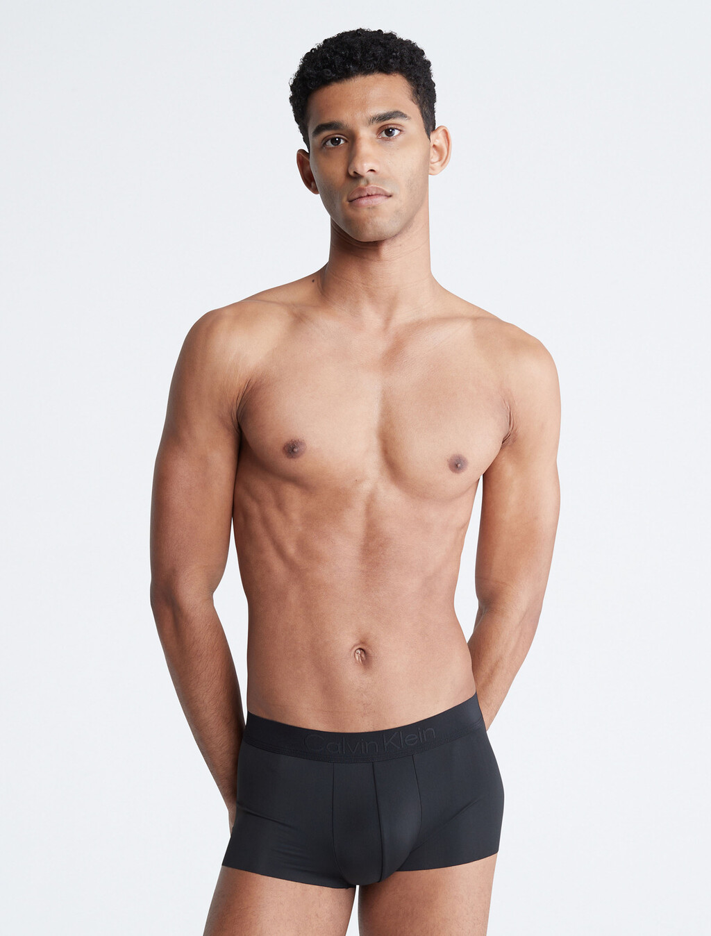 CK Black Low Rise Trunks, Black, hi-res