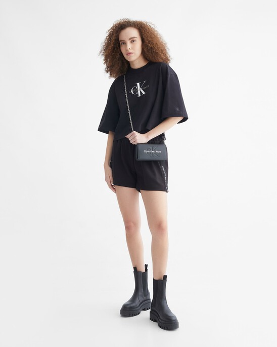 SIDE LOGO TAPE SWEATSHORTS