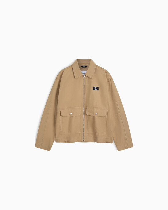 Modern Workwear Boxy Cropped Jacket