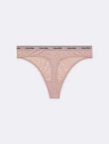 Calvin Klein Modern Lace High Leg Thong, Subdued, hi-res