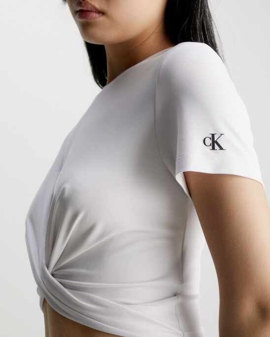 Cropped Twisted T-Shirt