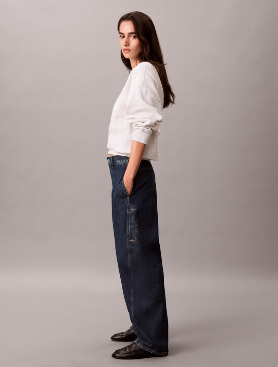 Relaxed Cargo Barrel Jeans