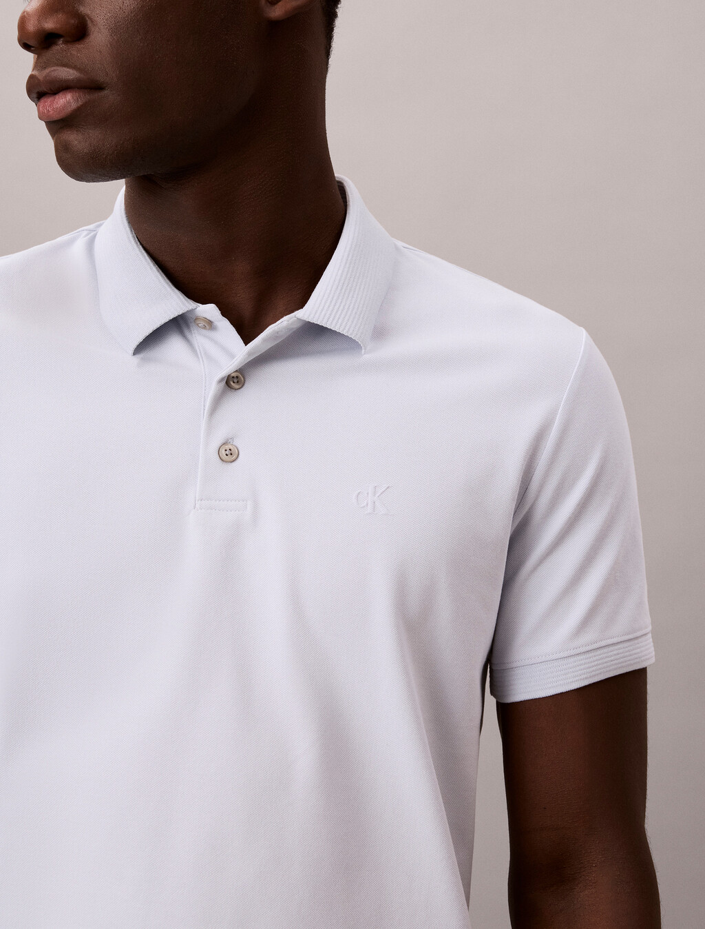 涼感珠地奧特曼領 Polo 衫, Plein Air, hi-res