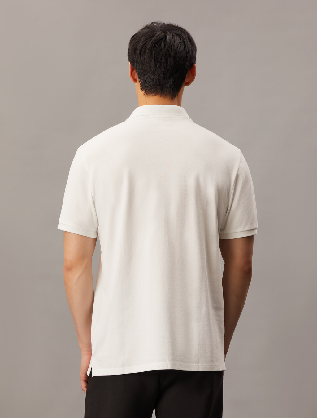 Cotton Piqué Polo Shirt, Blanc De Blanc, hi-res
