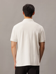 Cotton Piqué Polo Shirt, Blanc De Blanc, hi-res