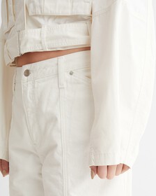 標誌腰帶工裝外套, Ancient White, hi-res