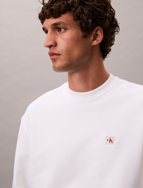 Cotton Terry Badge Sweatshirt