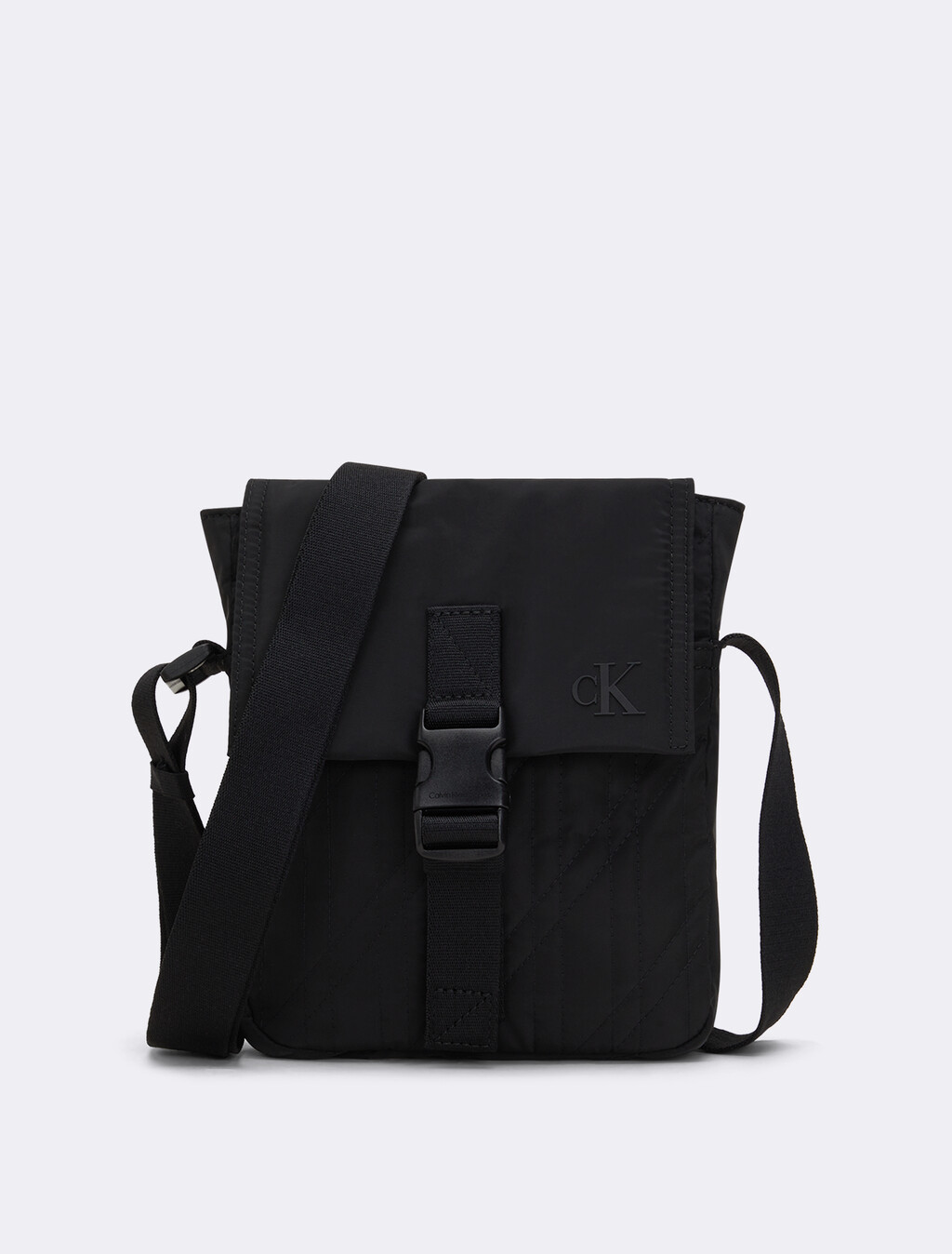 絎縫再生尼龍記者包, Black, hi-res