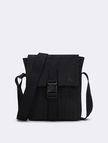 絎縫再生尼龍記者包, Black, hi-res