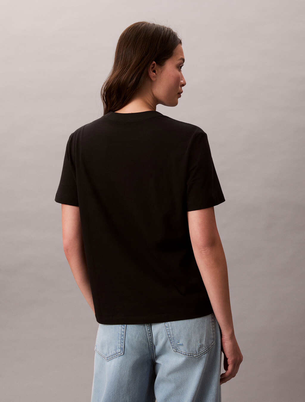 Monogram 標誌 T 恤, Black, hi-res