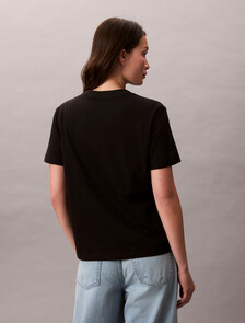 Monogram 標誌 T 恤, Black, hi-res