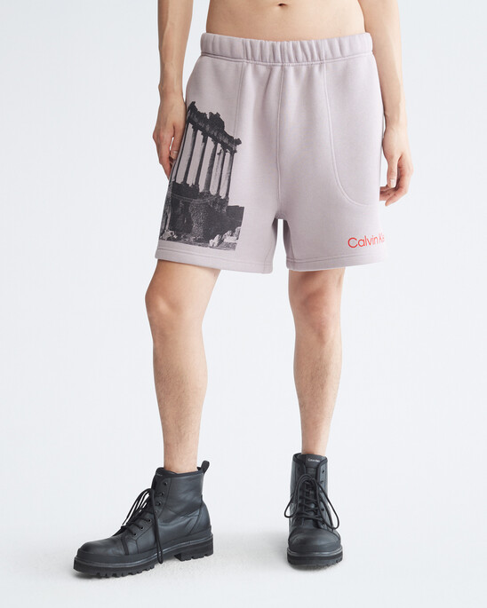 Standards Ruins Graphic Fleece Shorts