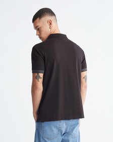標誌袖口 Polo 裇, Ck Black, hi-res
