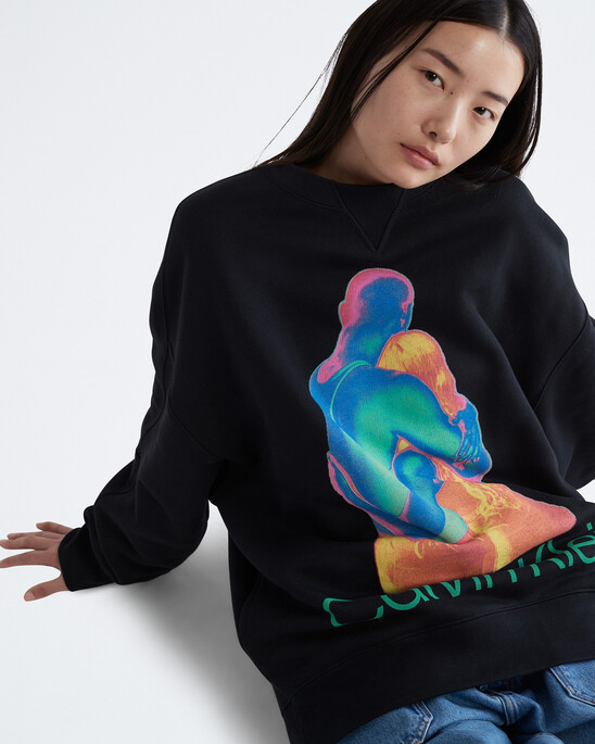 STANDARDS HEAT GRAPHIC TERRY CREWNECK SWEATSHIRT