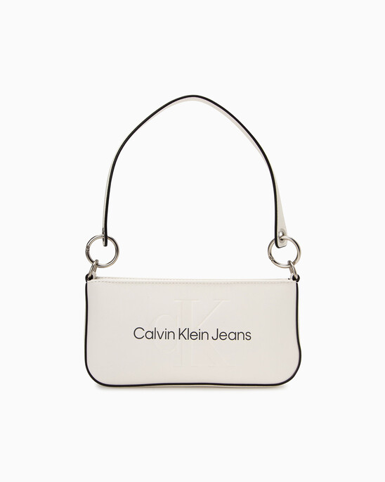 SCULPTED MONOGRAM SHOULDER POUCH