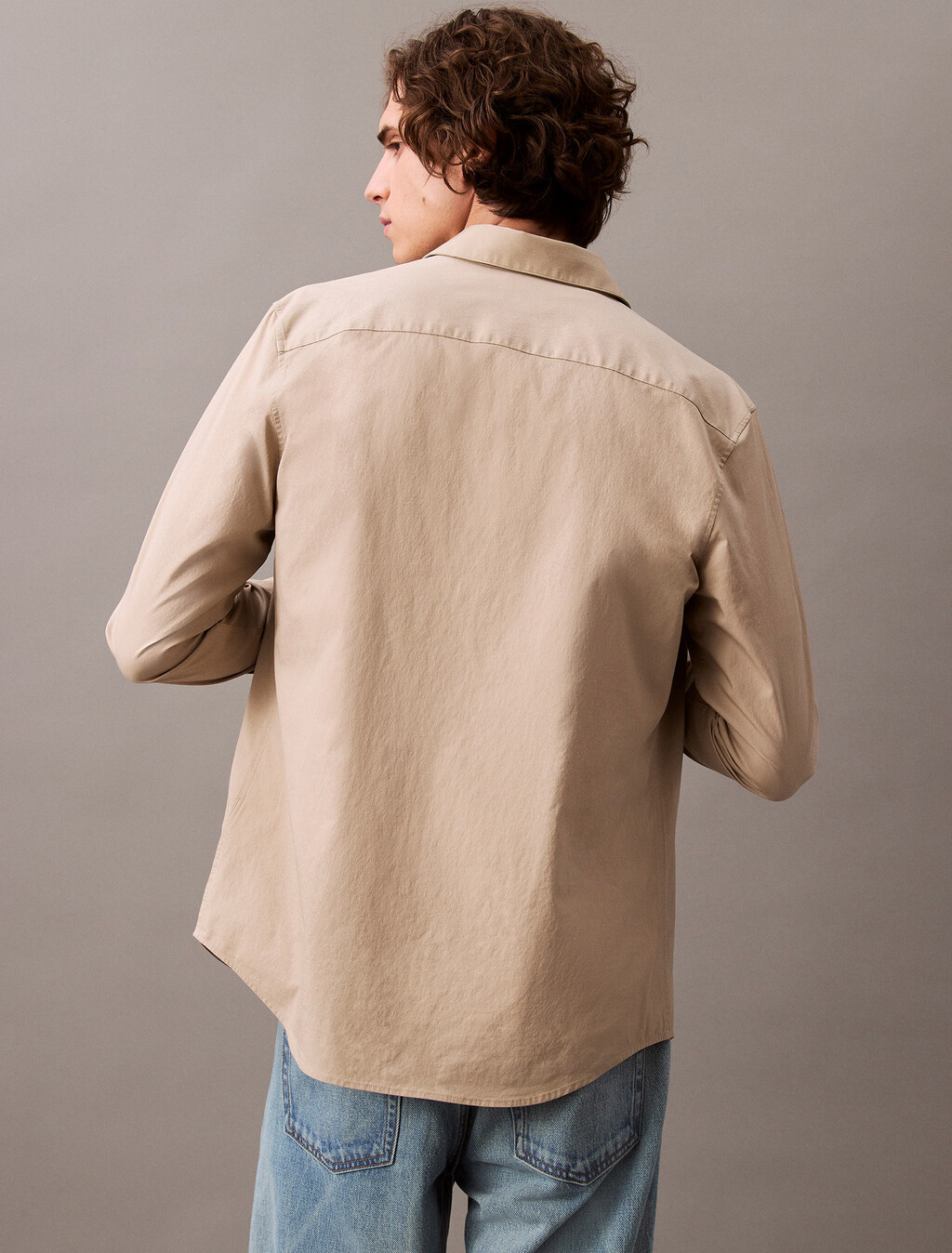 Tech Soft Touch Button-Down Shirt, Crockery, hi-res
