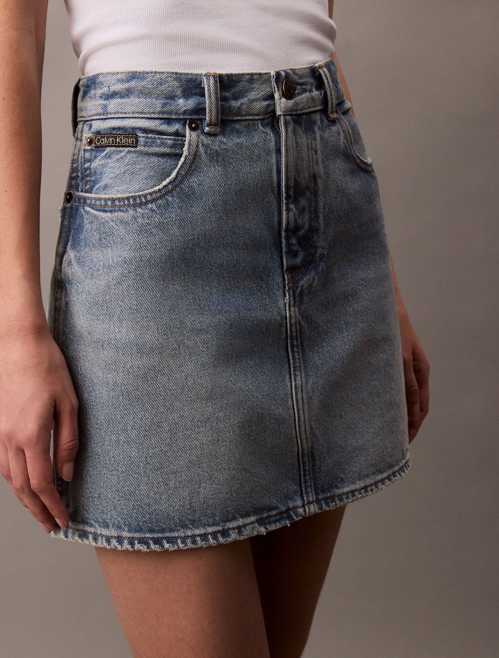 Denim Mini Skirt, CK NO02, hi-res