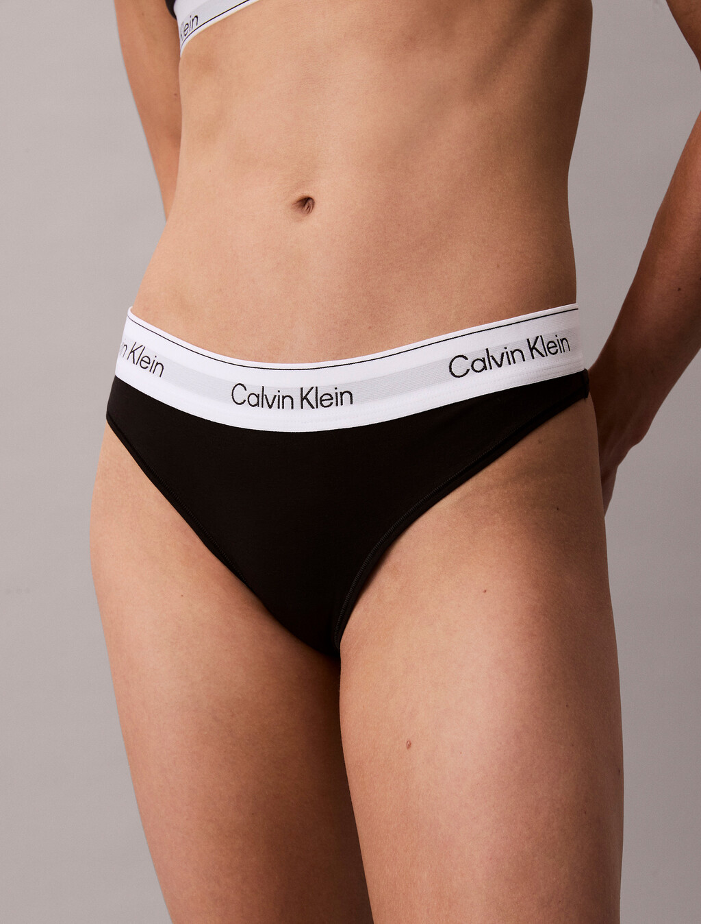 Icon Cotton 丁字褲, Black, hi-res