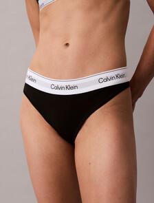 Icon Cotton 丁字褲, Black, hi-res