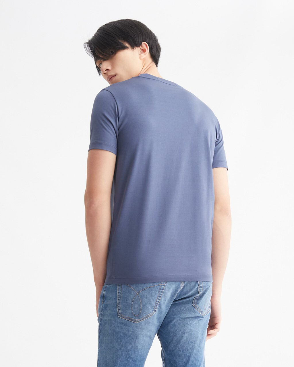 PREMIUM CAPSULE 雙絲光棉 T 裇, AEGEAN SEA, hi-res