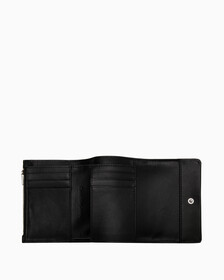 MINIMAL MONOGRAM 中型三摺式銀包, BLACK, hi-res