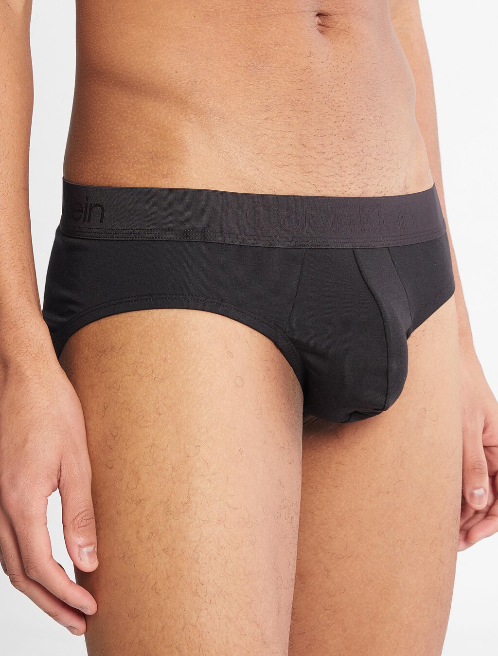 Ck Black Cotton Hipster Briefs, Black, hi-res
