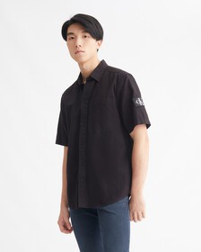 BLANK NEUTRALITY LINEN SHIRT, Ck Black, hi-res