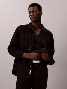 90's Denim Shirt Jacket, MERLOT, hi-res
